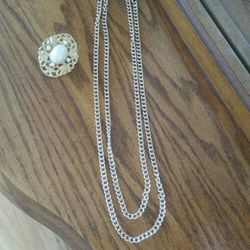 Broach And Necklace 