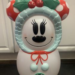 Snowman Minnie Indoor or Outdoor Light Up Decoration