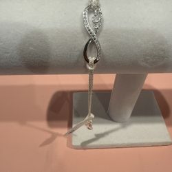 925 Silver Infinity Bracelet