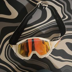 Dirt Bike Goggles Orange Tinted