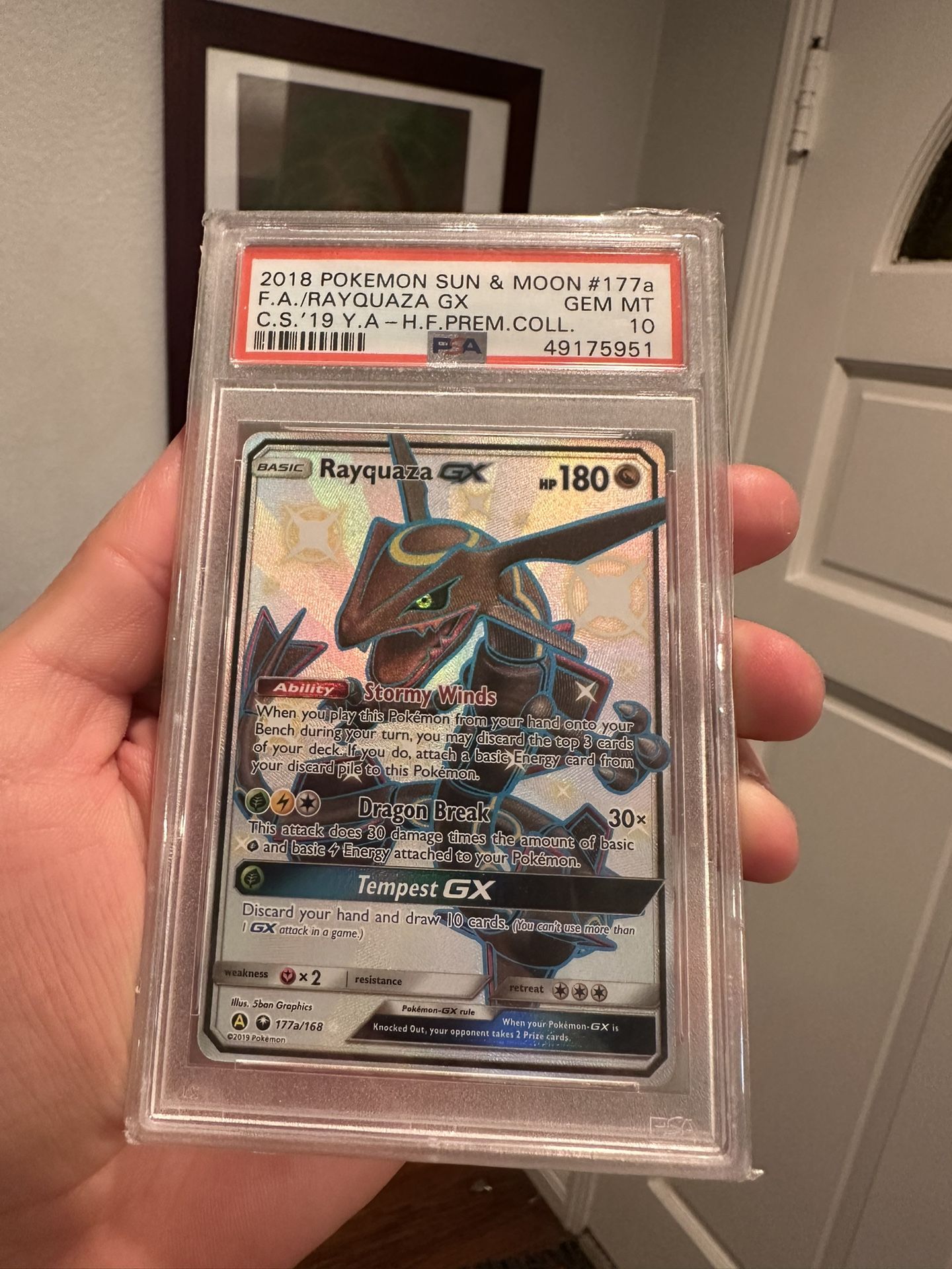 Rayquaza GX Psa 10 | Hidden Fates Pokemon Shiny