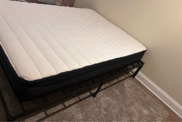 Queen Mattress + 14” Bed Frame — $150 OBO — MUST GO ASAP