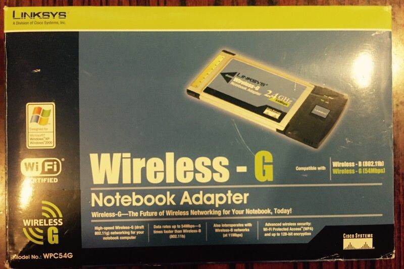 Linksys Wireless Notebook Adapter
