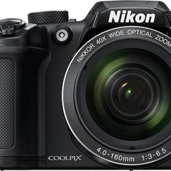 Nikon Coolpix B500 Wi-Fi Digital Camera (Black) with 32GB Card + Case