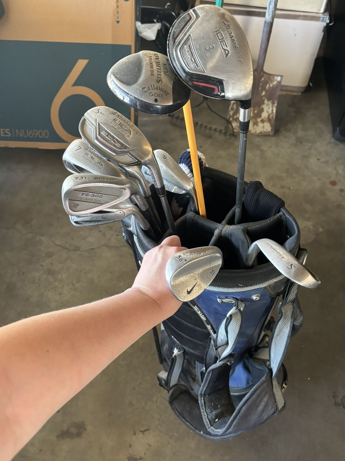 Golf Clubs and Bag
