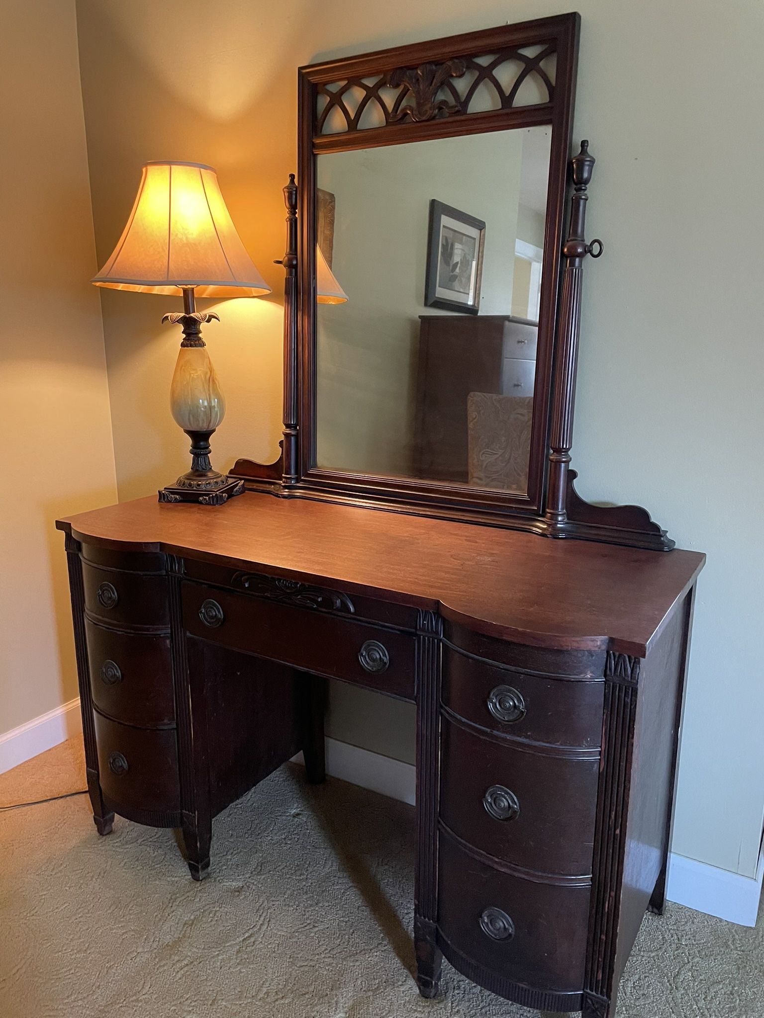 Vanity With Mirror