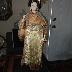 Kimono Dressed Geisha Doll