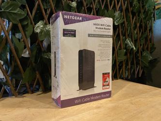 NEW! NETGEAR N600 WiFi Cable Modem Router