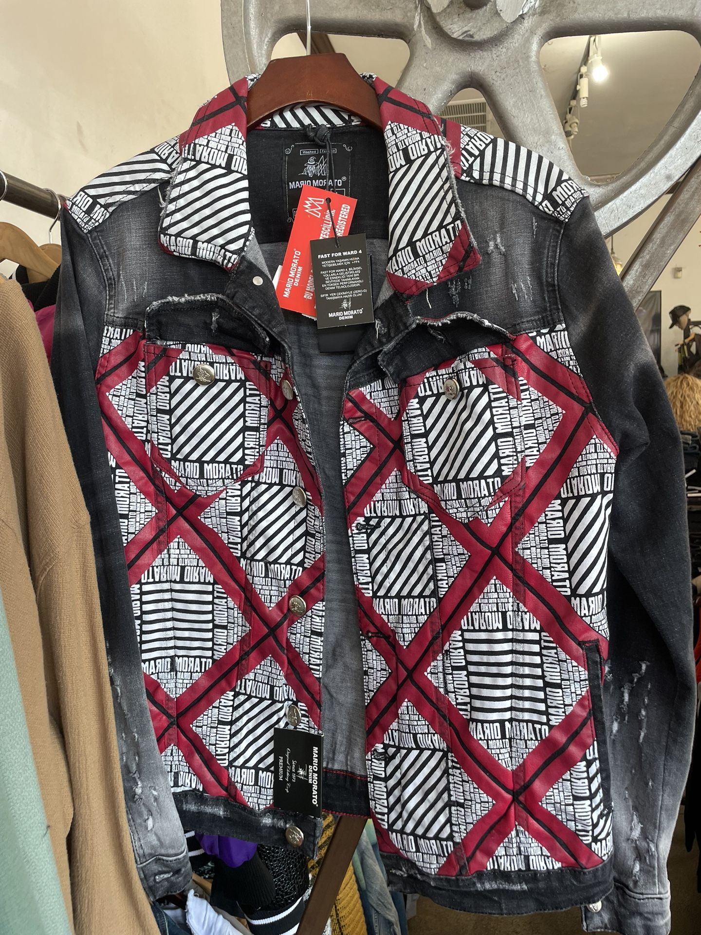 Men's Mario Morato Jean Jacket Sizes Small To XL