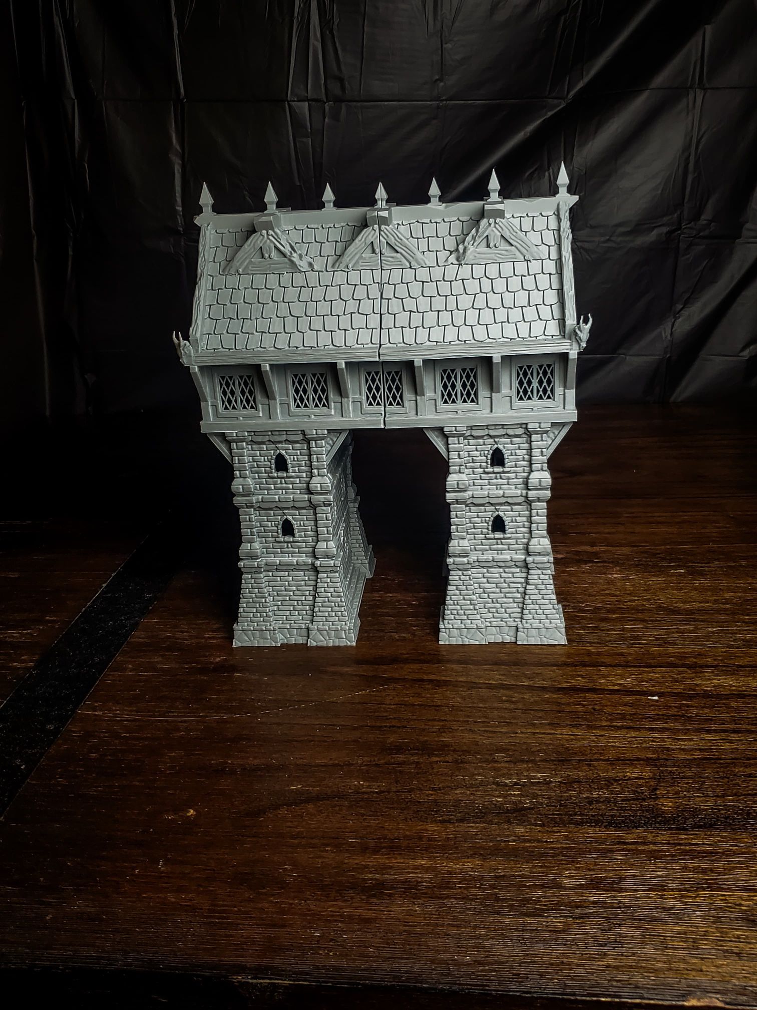 Tower House Bridge For Dungeons & Dragons 3-D Printed