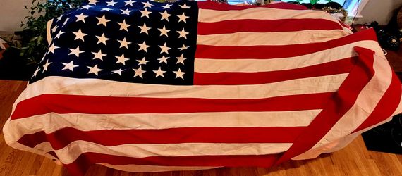 48-STAR 48 STAR AMERICAN USA FLAG VALLEY FORGE FLAG CO 5FT X 9.5FT