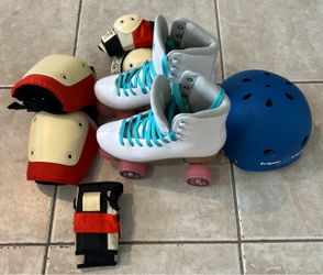 White Impala Roller Skates Bundle