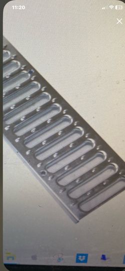 Galvanized Channel Grates 24”x4 1/8”, 8 pieces available covering 16’ driveway,