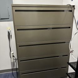 5 Drawer Lateral File Cabinets