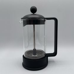 Like new- Bodum French Press 12oz 3 Cup Coffee Maker Black Denmark Glass Plunger Brewer -Union City