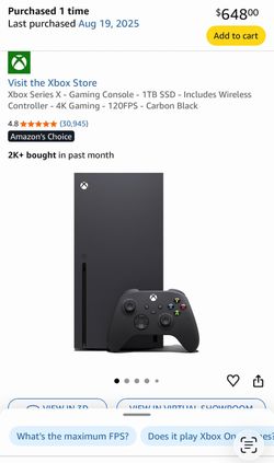 Xbox series x 1tb