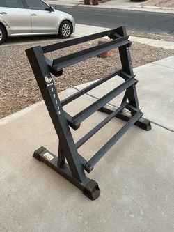 an Apex DBR 86 dumbbell holder