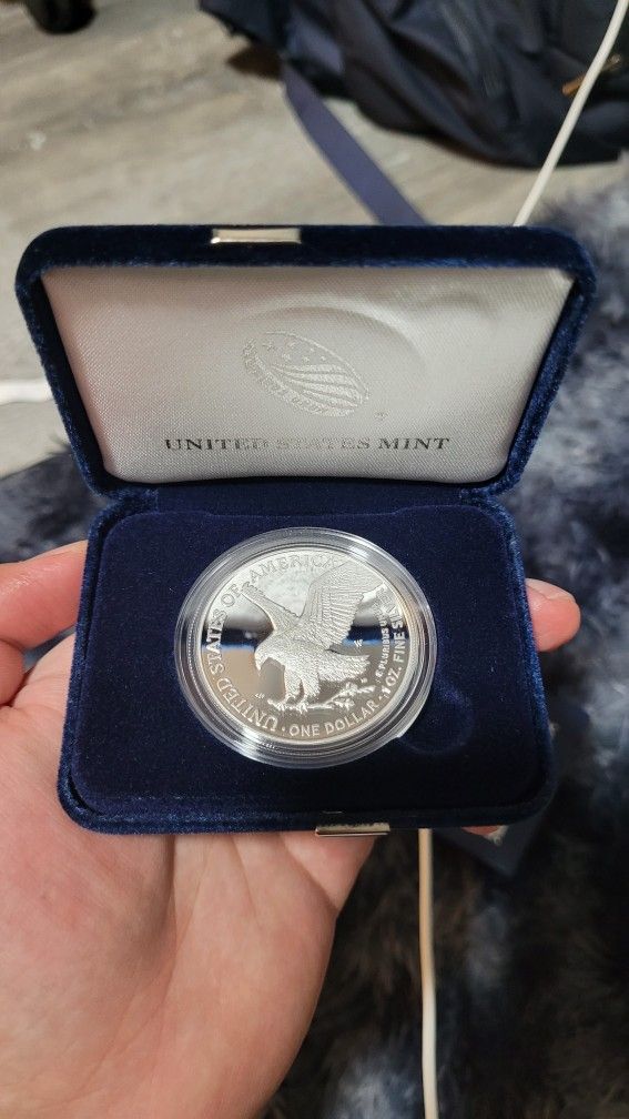 Silver Coin - 250th Anniversary United States Army American Eagle One Ounce Silver Proof Coin