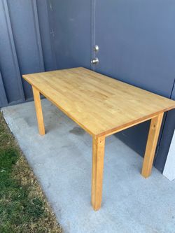 Wood table