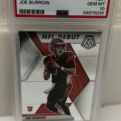2020 Joe Burrow Rookie Mosaic PSA 10 Gem MT