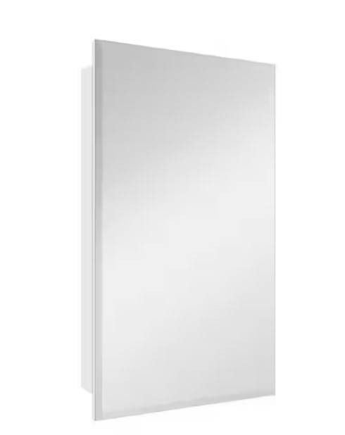 Glacier BayRectangular Wood Composite Medicine Cabinet with Mirror, 16 in. W x 26 in. H