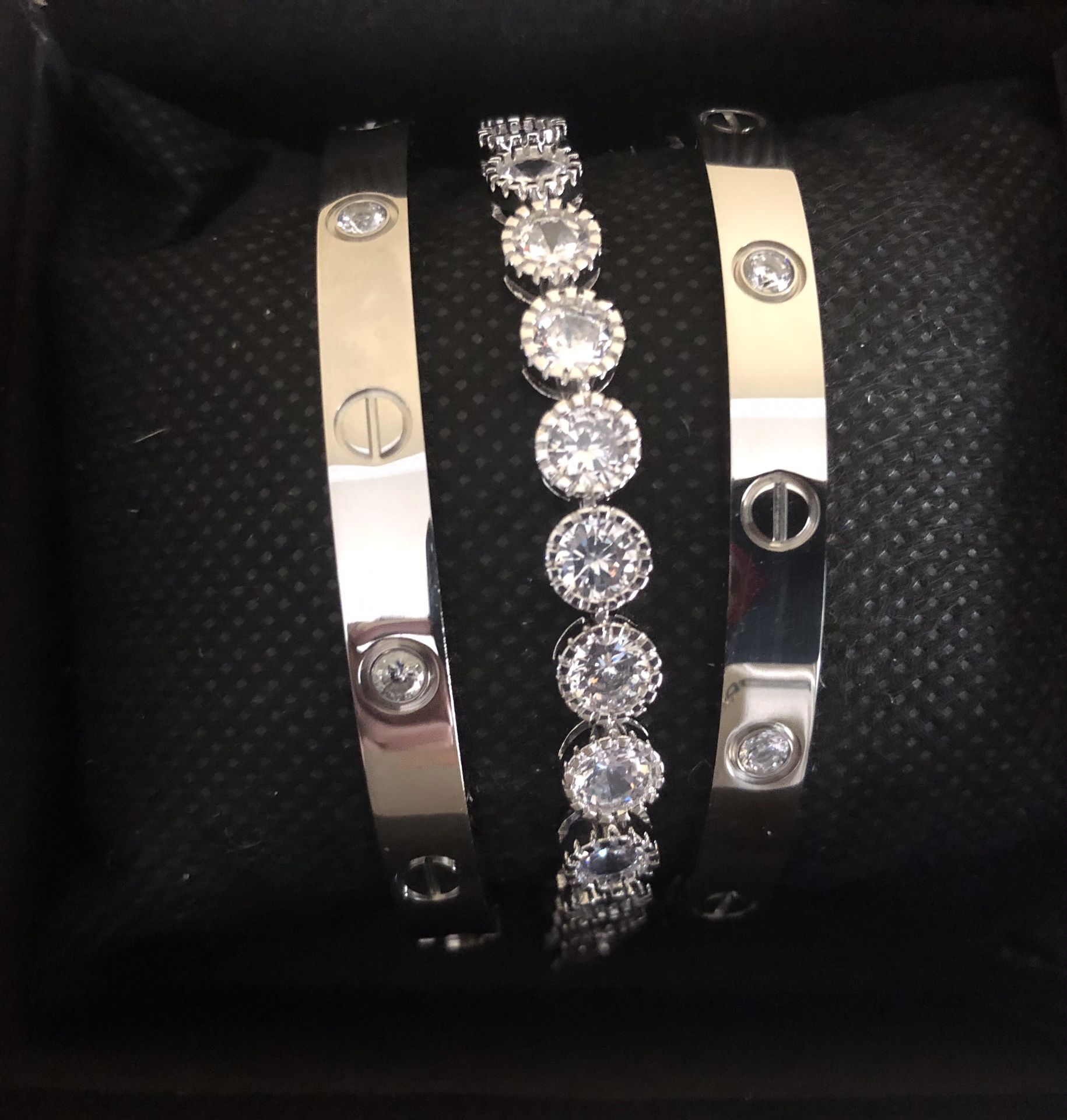 Cartier Bracelet set includes Two Love bracelets with screwdriver