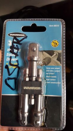 Hex drill socket drivers