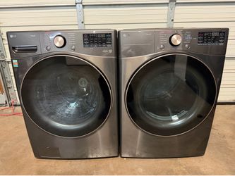 BEAUTIFUL 2024 LG THINQ WASHER AND ELECTRIC DRYER SET IN EXCELLENT CONDITIONS