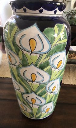 Vase Painted Calla Lily 