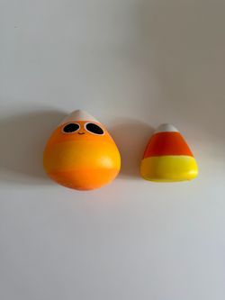 candy corn shaving cream squishy and stress ball, gently used