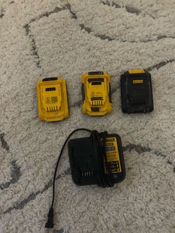 Dewalt batteries with charger