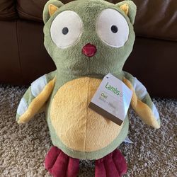 Lambs & Ivy Plush Owl, Green