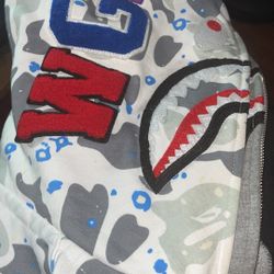 Bape Double Hood Glow In The Dark Hoodie Read Below 