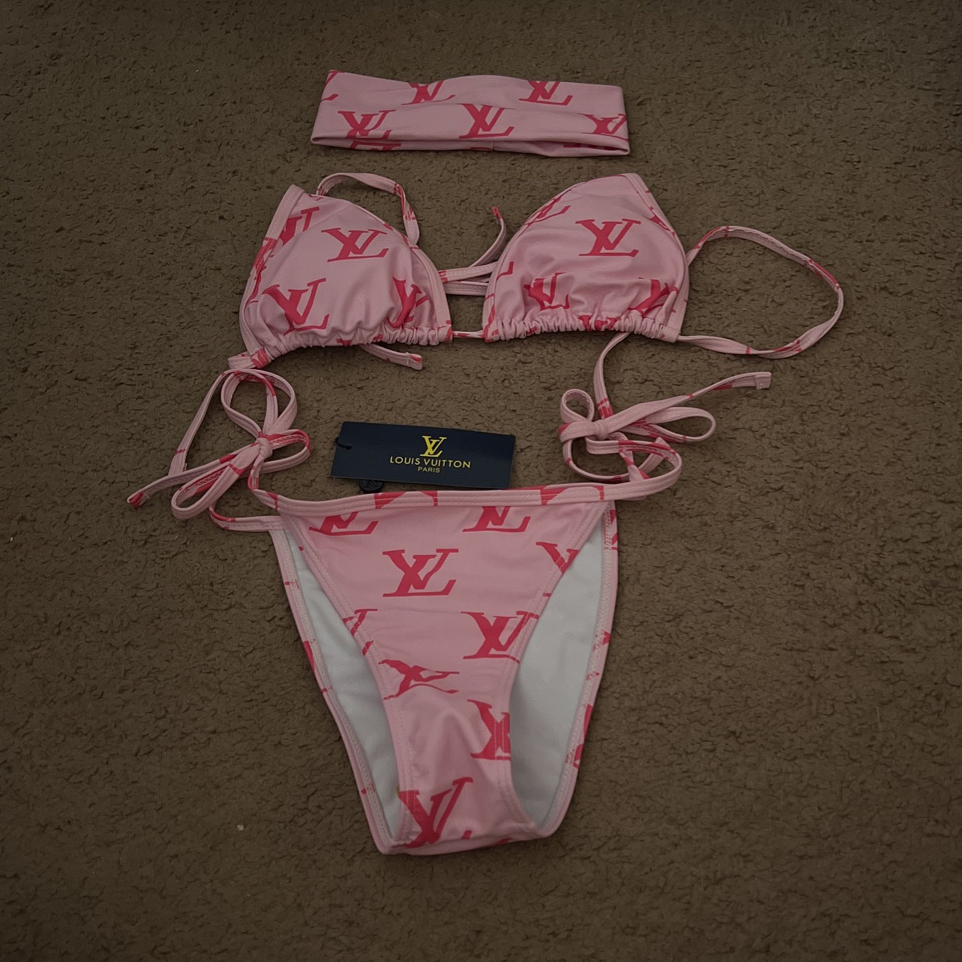 pink louis vuitton bikini