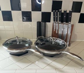 Hexclad Hybrid Woks 10” & 12” with Lid