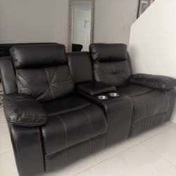 Leather couches