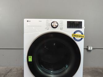 LG 7.4 Cu. Ft. Smart Electric Dryer with TurboSteam and Sensor Dry Technology in White (DLEX4000W-D-9873)