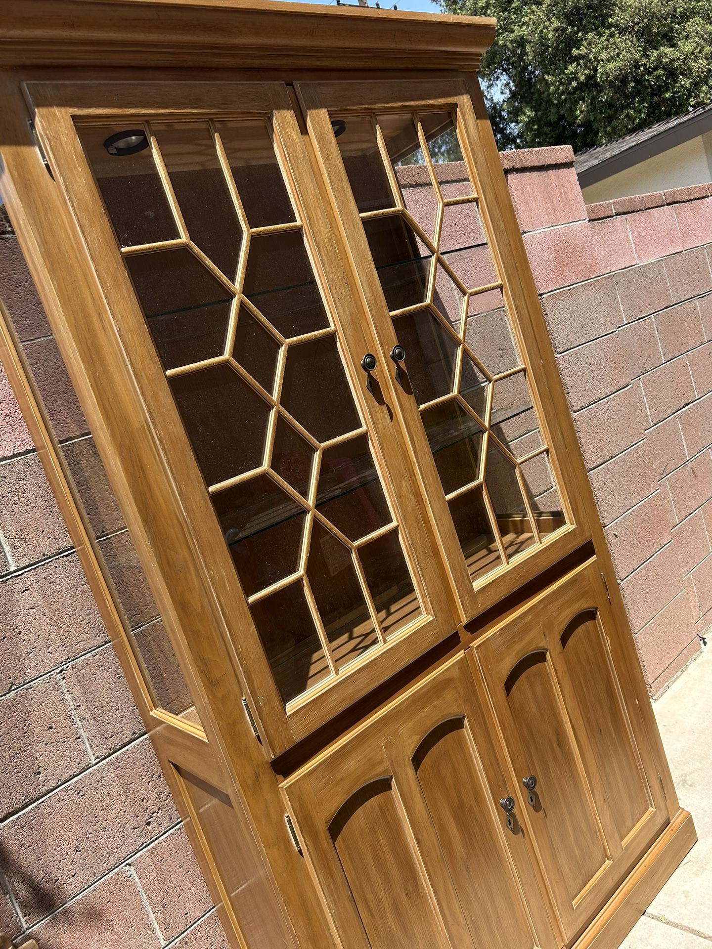 Wood Cabinet Big 80”x30”x15”