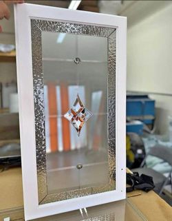Elegant Decorative Glass Panel for Door or Window – Enhance Your Home’s Style!