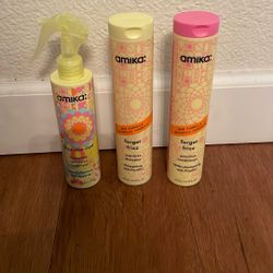 AMIKA FRIZZ ME NOT SHAMPOO, CONDITIONER, & HYDRATING TREATMENT 
