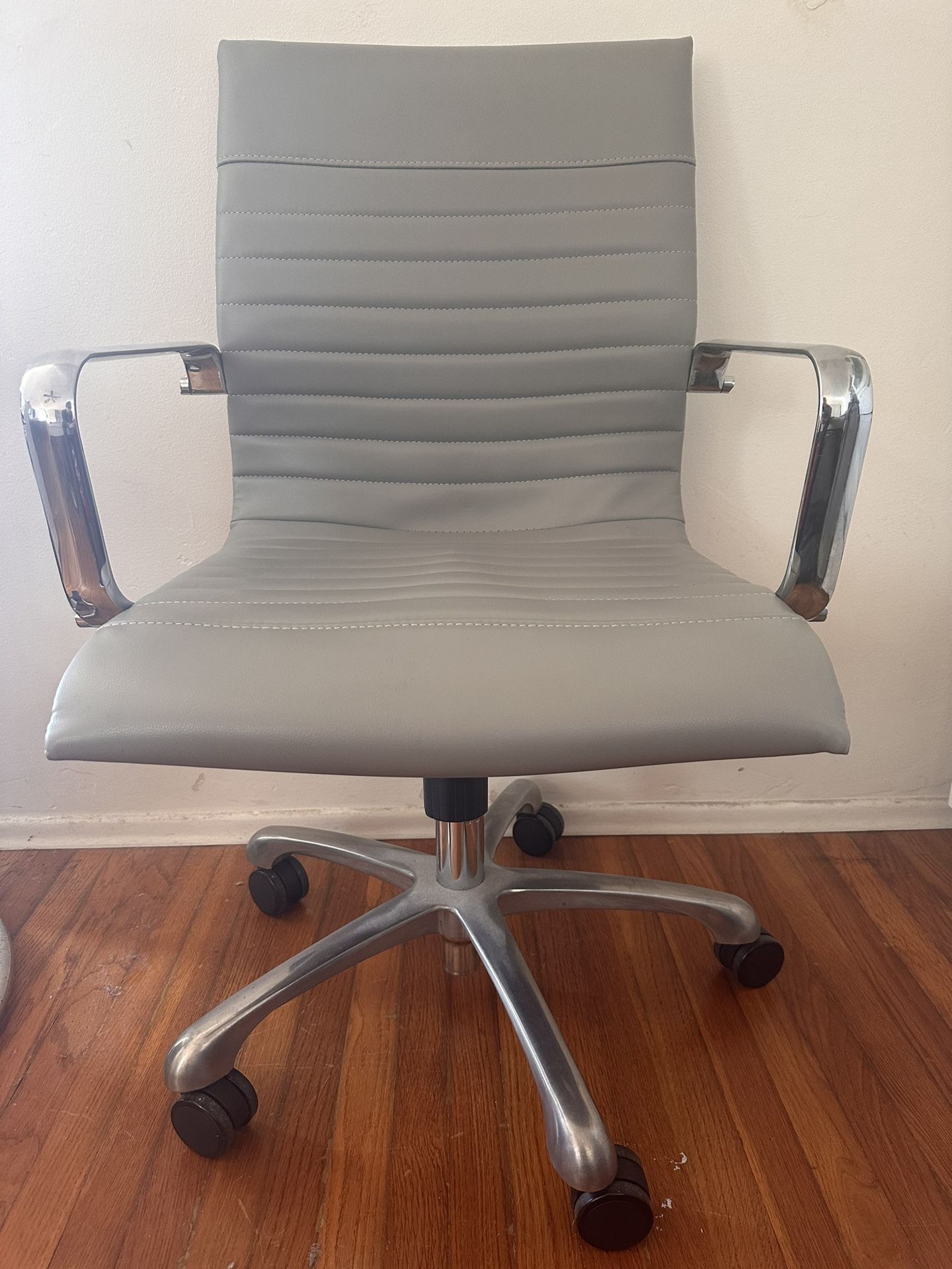 Grey leather Conference Room Chair - Set Of 8