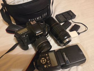 Canon DSLR Camera with Lenses