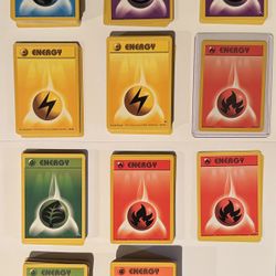 Vintage 1999 And 2000 Pokemon Energy Cards 