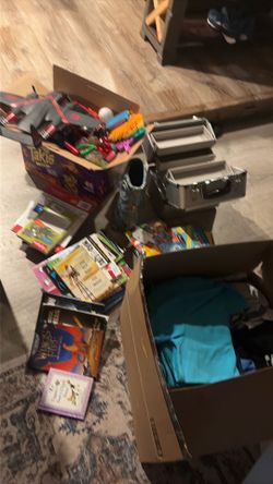 Lot of kids toys, books and clothes