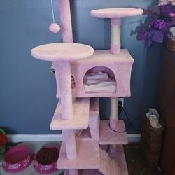 New Pink Cat Tower