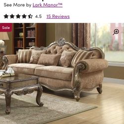 Lark Manor Cha Upholstered Sofa & Two (2) Chair(s) Set