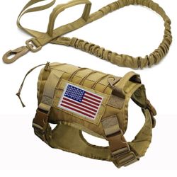 Tactical Dog Harness with Handle And Leash 