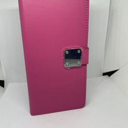 For Samsung Galaxy S21 Plus Pink Wallet Case Cover 