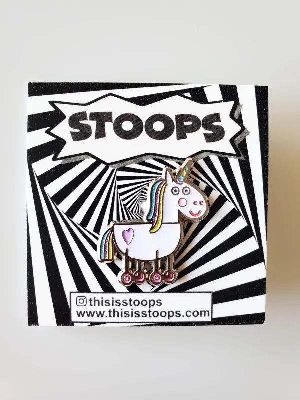 Peppa Pig Unicorn Glitter Enamel Pin