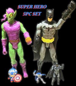 Superhero Action Figure 5-Piece Set